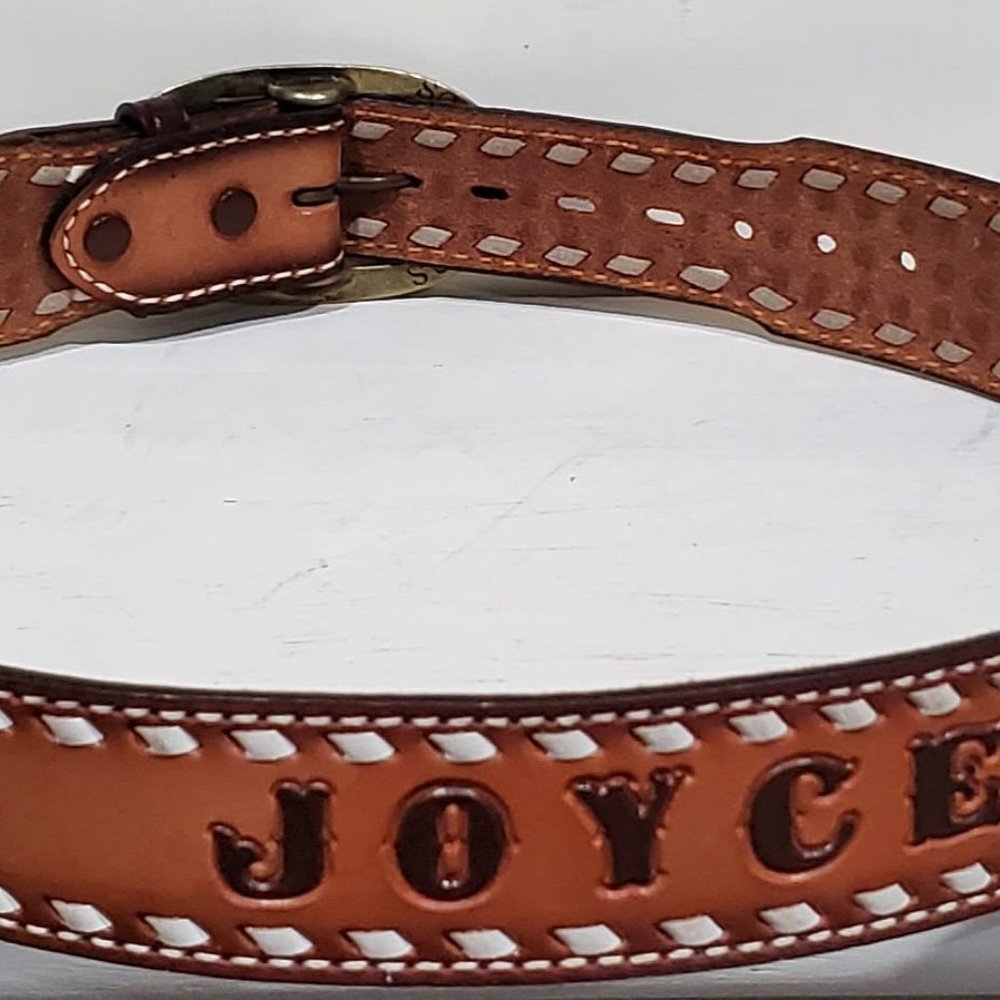 Vintage Tony Llama Leather Belt -  Joyce